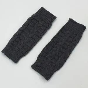 꽈배기 니트 핸드워머 손토시 차콜