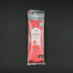 크린랩- 레이스고무장갑 코랄 소
