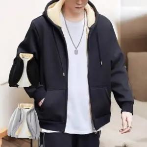 베르 후드집업 오버핏 후리스 후드 루즈핏 양털 남녀공용