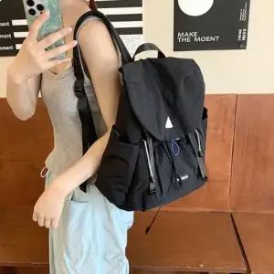 대용량 스트링 후드 캐주얼 데일리 백팩 5FW