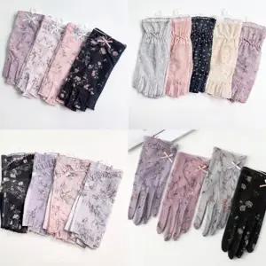 여름 운전용 레이스 글러브 장갑 운동 골프 반장갑 손가락 햇빛차단 자외선 손가락 선스크린 얇은 여성