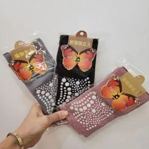 첨단 요가 발목 양말 필라테스 토삭스 그레이 미끄럼