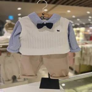 [블루독베이비] 26/SS(블루)레이어드 셔츠형 상하복(4611361008)출산 백일 돌 신생아 유아 선물 조카 아가