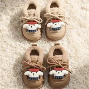 유니 아기 유아 귀여운 털 안감 겨울 운동화 (140-160)