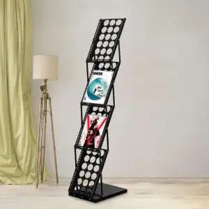 접이식 매거진랙 책진열대 전단지거치대 A4 기본형 WECD607