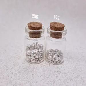 [99.9%실버] 은 그래뉼 20g,10g - 실버 은 은테크 실버바 은재료 은바 투자용 은원재료
