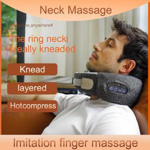 목마사지베게 24헤드 3단계 U자형 진동 목 베개 마사지 경추 어깨
