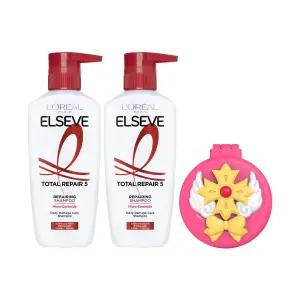 로레알파리 토탈리페어5 샴푸 400ml 2개 + 네티 빗