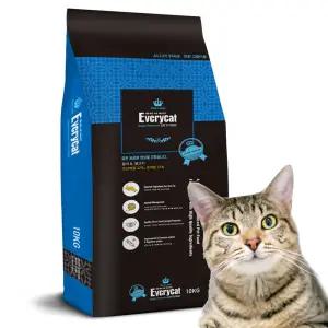[단독행사]에브리캣 10kg 참치맛+닭 대용량 고양이사료 인도어 겸용