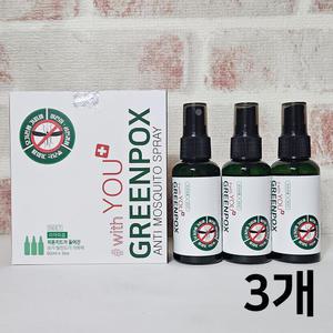 위드유 모기기피제 그린팍스 3개 모기 진드기 퇴치제 기피제 60ml