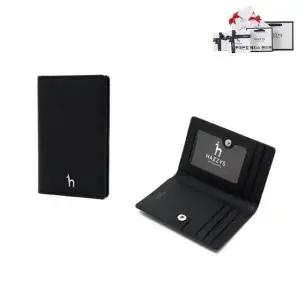 [롯데백화점]헤지스ACC [본점][선물포장][HAZZYS ACC] 블랙 퍼피로고 플랫 카드지갑 HIHO3F131BK