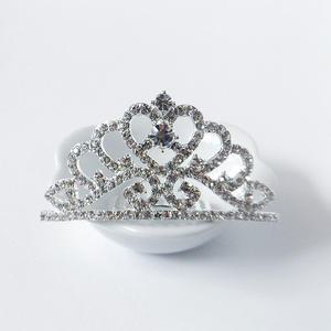 별나라공주 유아동 성인 큐빅 티아라 왕관 빗핀 올림머리 여아 머리핀 키즈 집게핀 생일 파티 행사 소품