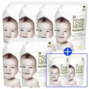 [6+2]네이쳐러브메레 아기유연제 리필형 1300ml 6팩+[GIFT]아기유연제 리필형 1300ml 2팩, 총8팩