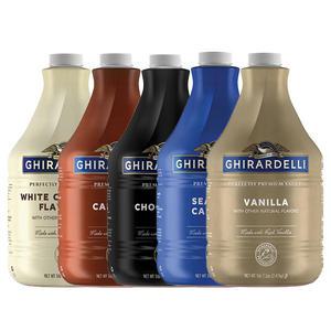 기라델리소스 모음 카라멜/초콜렛/화이트/씨쏠트/바닐라 소스 5종