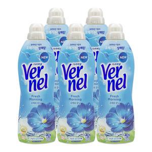 버넬 프레쉬모닝 용기 900mlx5개 고농축 퍼실 섬유린스 미세플라스틱없는 섬유유연제