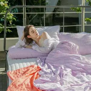 [라이크홈][역시즌 특가] 시원한 아이스팝 인견필 시어서커 여름 홑이불 Q/K (7Colors)