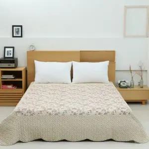 [텐바이텐]플라워투톤 사계절 워싱 스프레드 러그 침대패드 더블 / 퀸