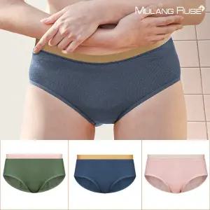 [하프클럽/물랑루즈]올라 레이온스판 위생팬티 여성생리속옷 샘방지코팅 3종세트