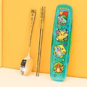 [텐바이텐]포켓몬스터 올스텐 수저 클리어 케이스 세트 어린이 유치원