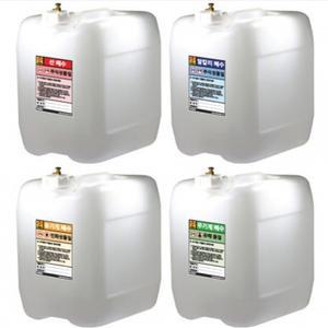 과학실 화학 폐시약 보관 사각 말통 폐수통 4개 20L