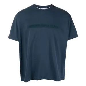 써네이 로고 프린트 티셔츠 네이비그린 / SN2PXH01BP-JE130-502