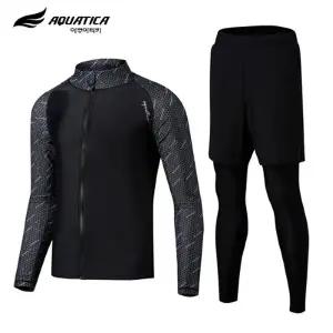 [아쿠아티카] 남성 래쉬가드 AQAMAQ PL 집업+레깅스반바지_P066220163