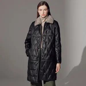 [방송에서만 10만원 세일 론칭가 499000원] 리오벨 코펜하겐 밍크 카라 이태리 양가죽 구스 롱코트