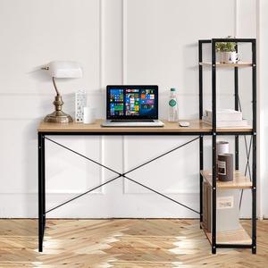 컴퓨터책상 중학생 120 철제조립식 컴터다용도 좁은방 원룸 1인용 책꽂이 원목 낮은 공부 간이 거실책