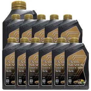 에스오일 세븐 골드 9 RV C3 5W30 1L x 12개 1박스 가솔린 디젤 겸용 100% 합성 엔진오일