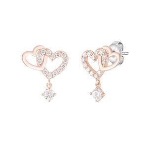 DOUBLE HEART 귀걸이 (JJLJEQ1BS308SR000)