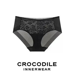 [크로커다일] 레이스 프리컷 퓨징 팬티 블랙 CDWPT2M04T