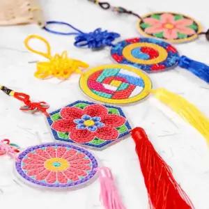 보석 십자수 노리개 만들기 diy 키트 새해 신년 명절 활동 체험 미술 놀이 초등 돌봄 늘봄 방과후 어르신