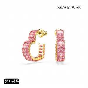 [/본사정품] Matrix 핑크 골드 톤 하트 후프 귀걸이 5706340