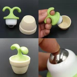 새싹손잡이 볼롤러마사지기 오일마사지 롤링안마기 화분케이스