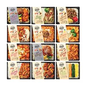 아워홈 온더고 냉동 도시락 12종세트(함박/제육/짬뽕밥등)직장인 도시락