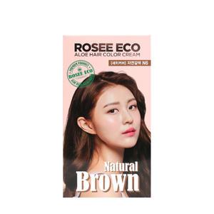 로제 에코 알로에 헤어칼라크림 N6 자연갈색