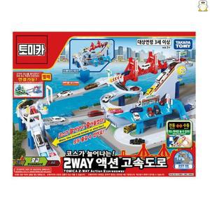 토미카 월드 2way 액션고속도로 다이캐스트 미니카 자동차 모형 장난감