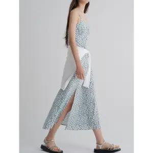 [에잇세컨즈] 패턴 슬리브리스 롱 원피스  스카이 블루 (325771LY2Q)