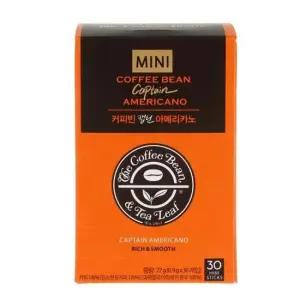 커피빈 캡틴 아메리카노 미니 0.9x30T) 자재