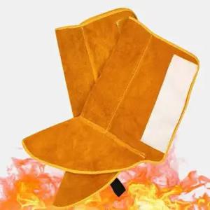 용접용 앞치마 산업용 가죽 보호 작업복 소가죽 화상 방지