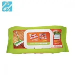 물걸레 대형 청소포 25매 38x20cm 청소포 물걸레 청소용 솔 아이디어청소용품 대형 38X20cm