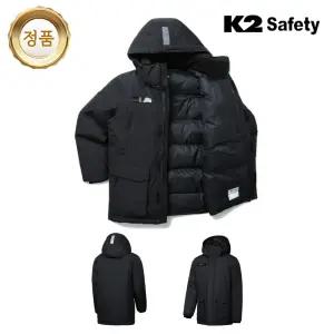 케이투 세이프티 패딩 자켓 겨울 방한 보온 작업복 블랙 21JKF101