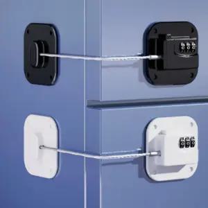 락 무타공 잠금 냉장고 비밀번호 자물쇠 장치