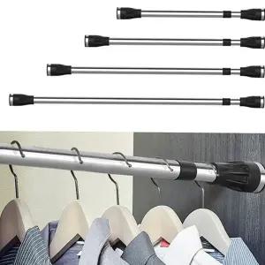 옷걸이 논슬립 스텐 옷장 압축봉 틈새 조절 무타공 신발장 건조대 욕실 주방 빨래 선반 창문 커튼