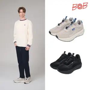BOB 25FW 최신상 남성 소가죽 스니커즈 키높이 운동화