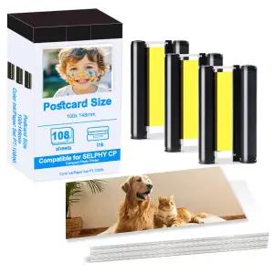 Canon Selphy CP1300 CP1500 CP1200 CP1000 포토 프린터 KP-108IN KP-36IN Selphy 잉크와 호환되는 인화지