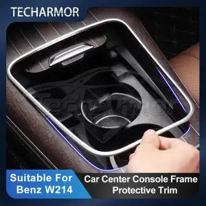 메르세데스-벤츠 호환 W214 2024-2025 자동차 센터 콘솔 제어 패널 프레임 장식 엣지 자동차 내부 보호 액