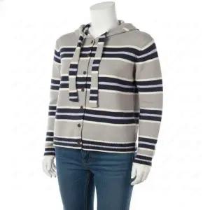 미쏘 후드 레이어드 스트라이프 가디건_MIWCKFV3SS 598365