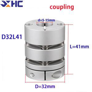 샤프트 커플링 스텝퍼 모터 커플러 이중 레이어 클립, 유연한 커플 D32L41, 내경 5, 6, 7, 8, 10, 12, 15mm,