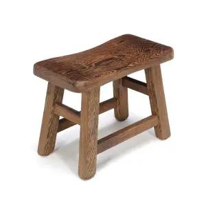 원목 스툴 고재 나무 낮은 손님 원목스툴 나선형 구조 소형